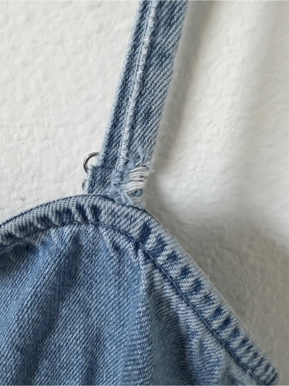 Anthropologie Damson Madder Lana Drop-Waist Mini Dress in Blue Denim - Picture 6 of 10